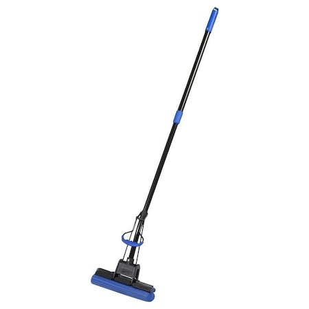 Quickie Bulldozer Roller Mop, 12 in W Frame, PVA Sponge Mop Head, Aluminum Handle 2077947